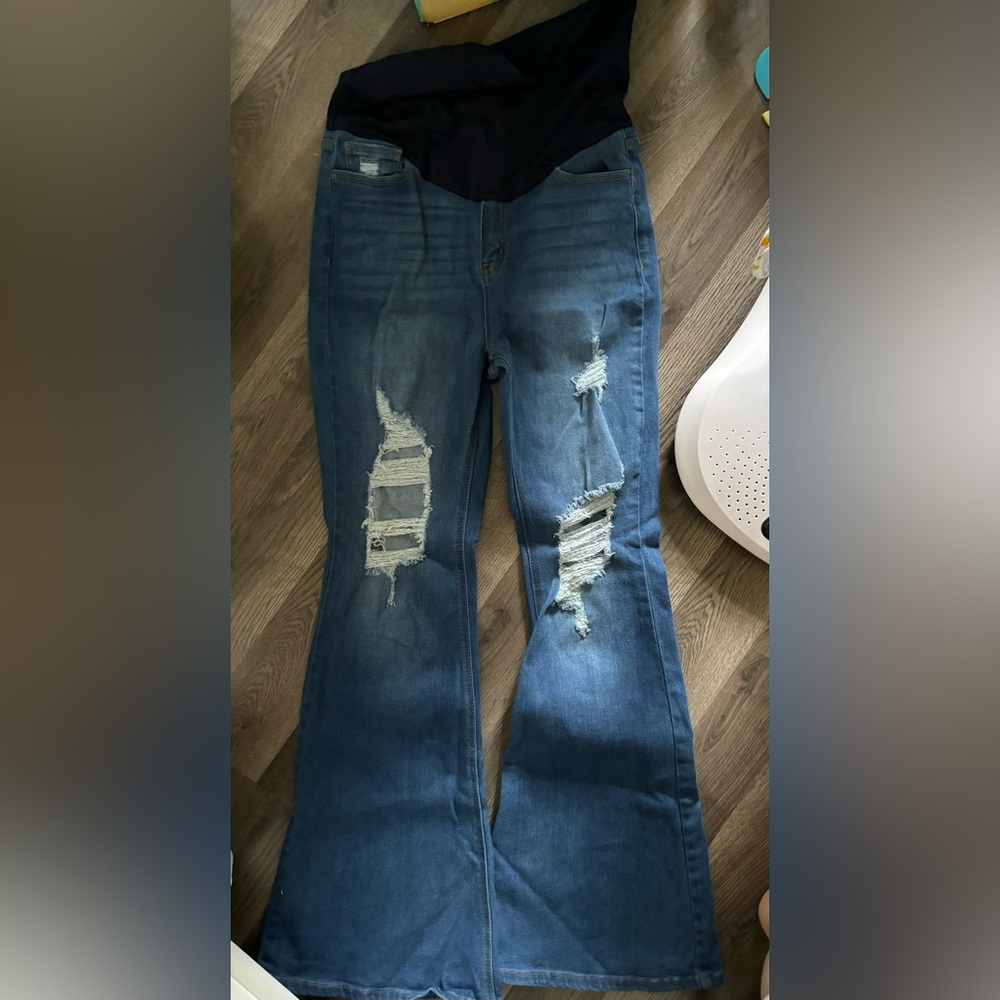 Pink Blush Maternity Jeans
